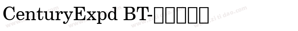 CenturyExpd BT字体转换